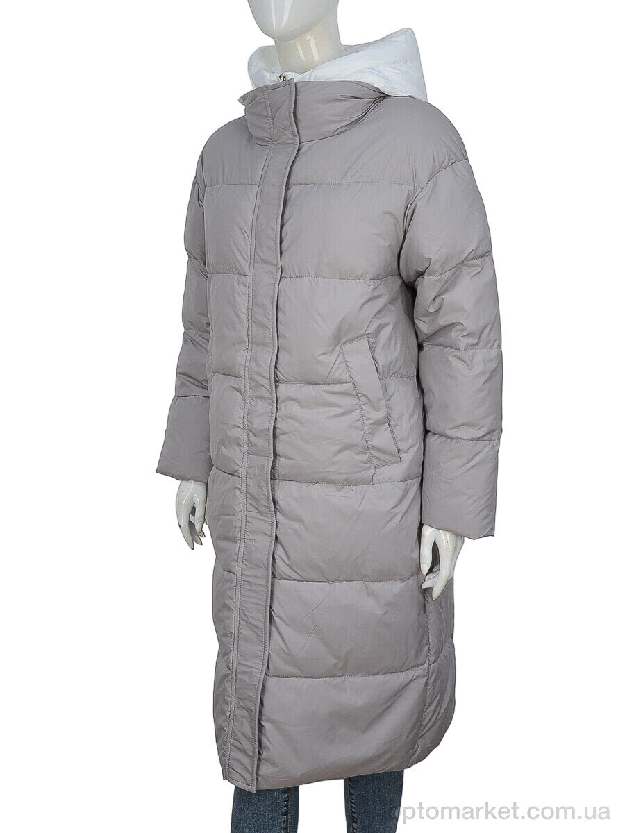 Купить Пальто жіночі 9108 grey-4 Aixiaohua сірий, фото 1