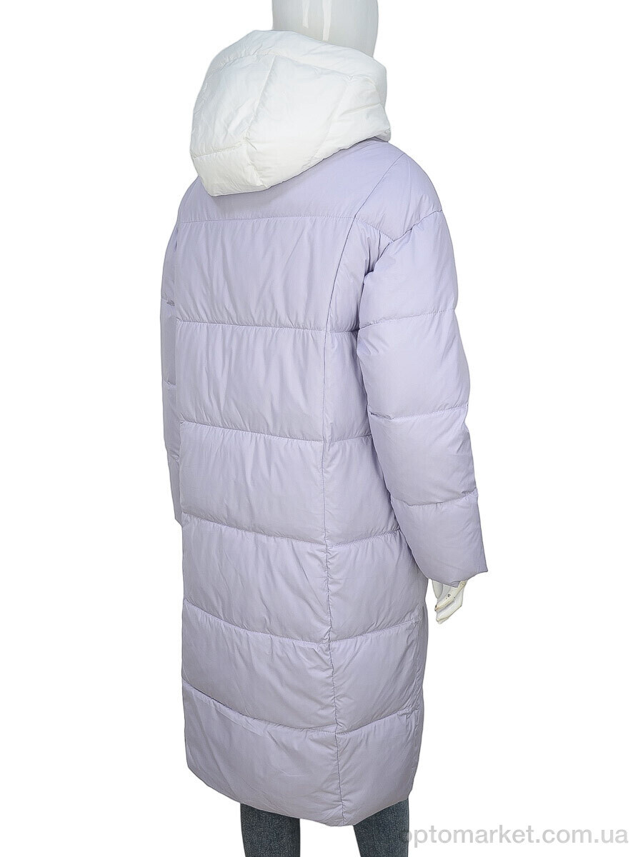 Купить Пальто жіночі 9108 violet-4 Aixiaohua фіолетовий, фото 2