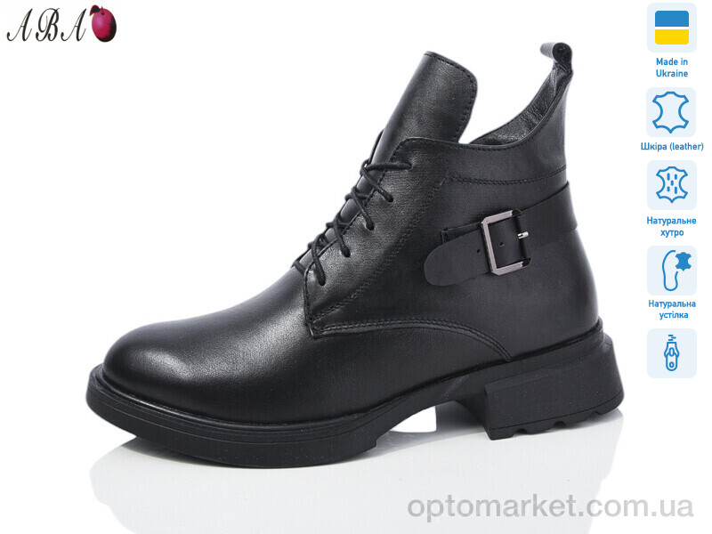 Купить Черевики жіночі 915-1 DJUS SHOES чорний, фото 1