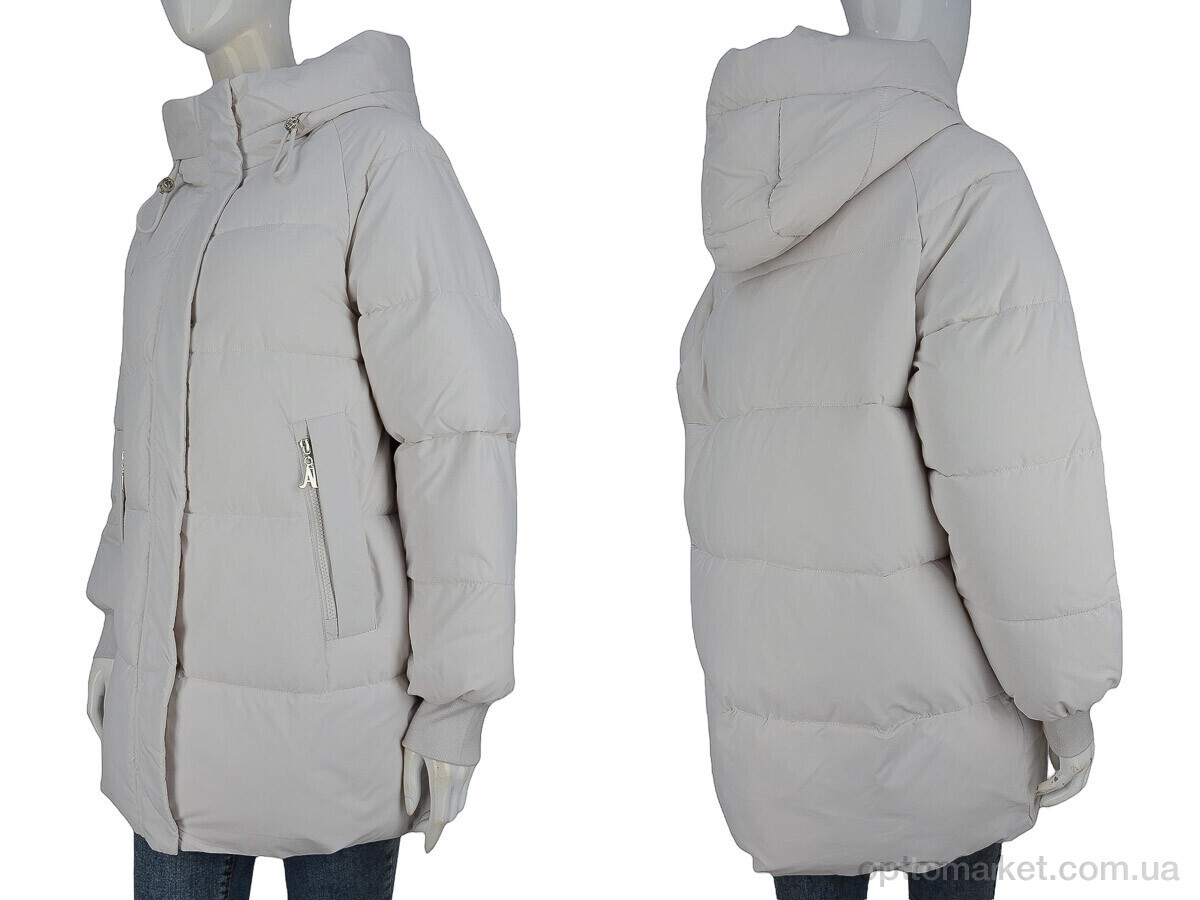 Купить Куртка жіночі 9159 beige Aixiaohua бежевий, фото 3