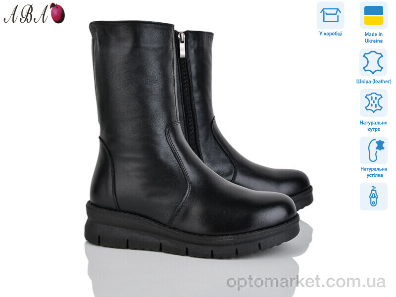 Купить Чоботи жіночі 916 чорний DJUS SHOES чорний, фото 1