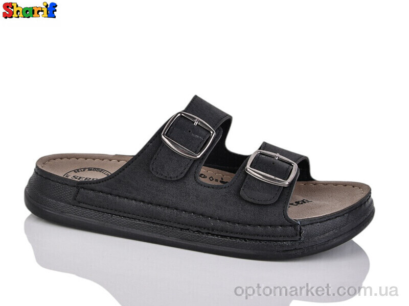 Купить Шльопанці жіночі 918-3 Serra чорний, фото 1