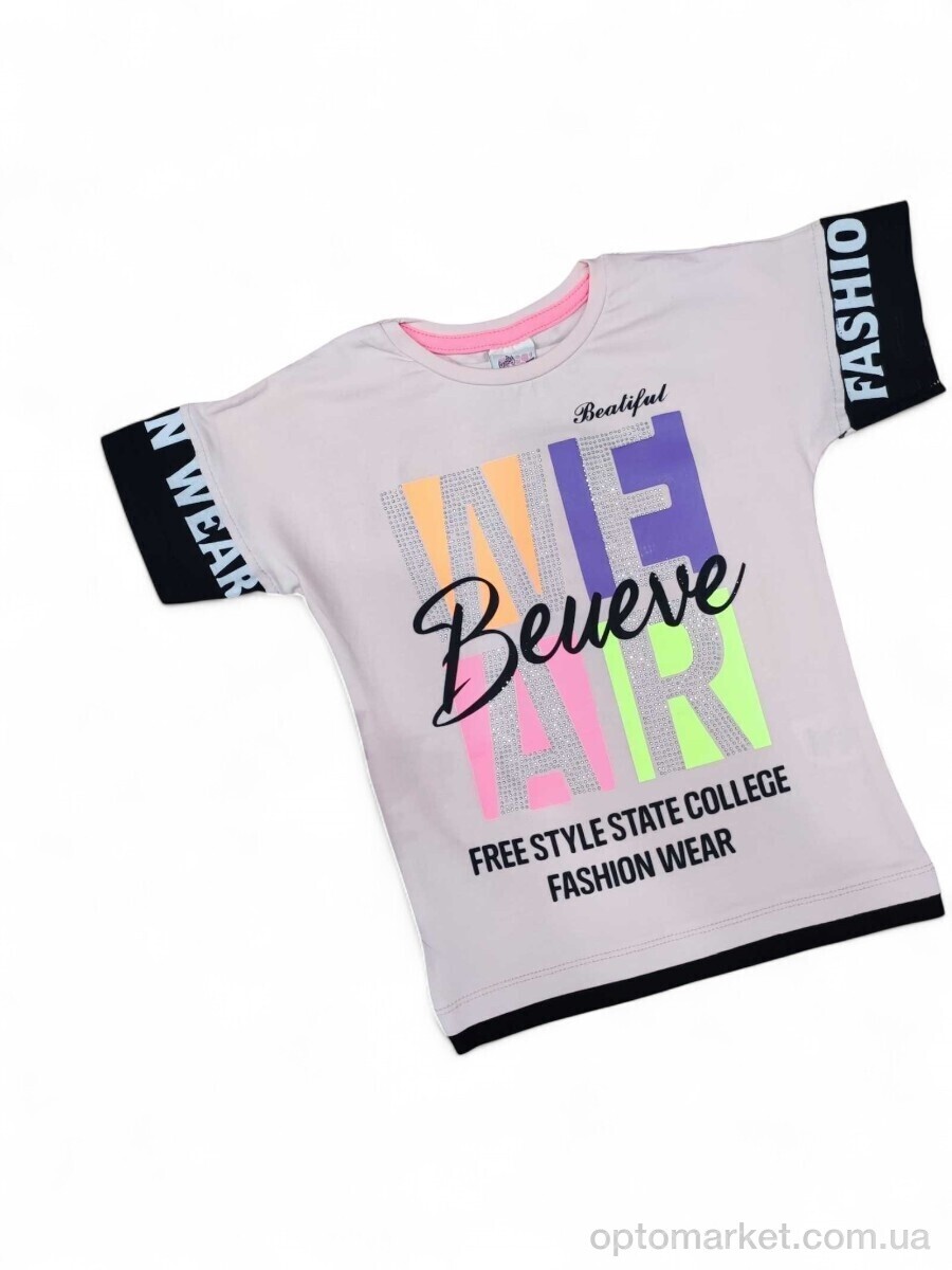 Купить Футболка дитячі 9184 т.пудровий K.B.T.Baby рожевий, фото 1