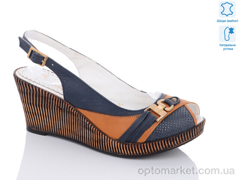 Купить Босоніжки жіночі 92-37105-03 Sherlock Soon синій, фото 1