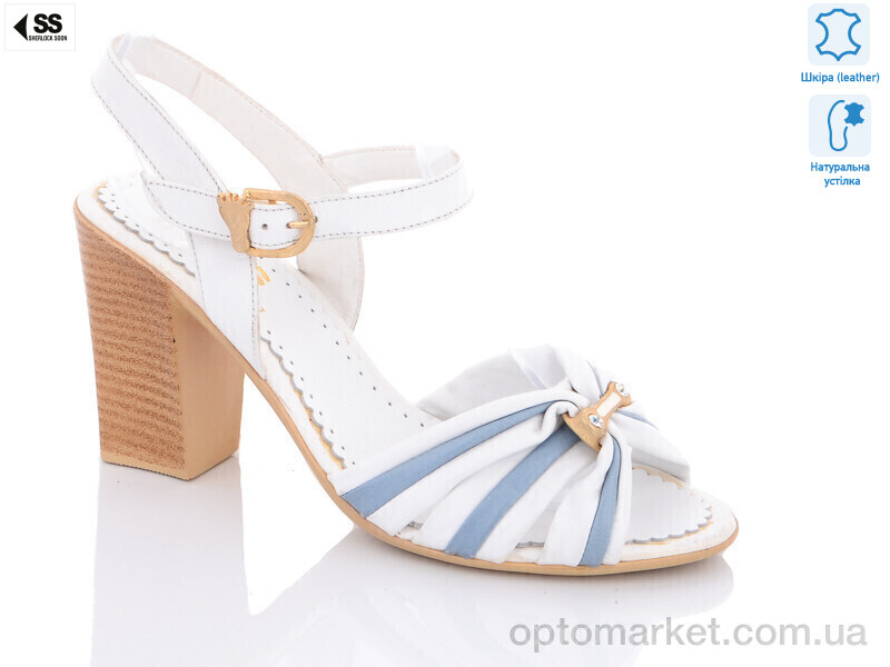 Купить Босоніжки жіночі 92-570 Sherlock Soon білий, фото 1