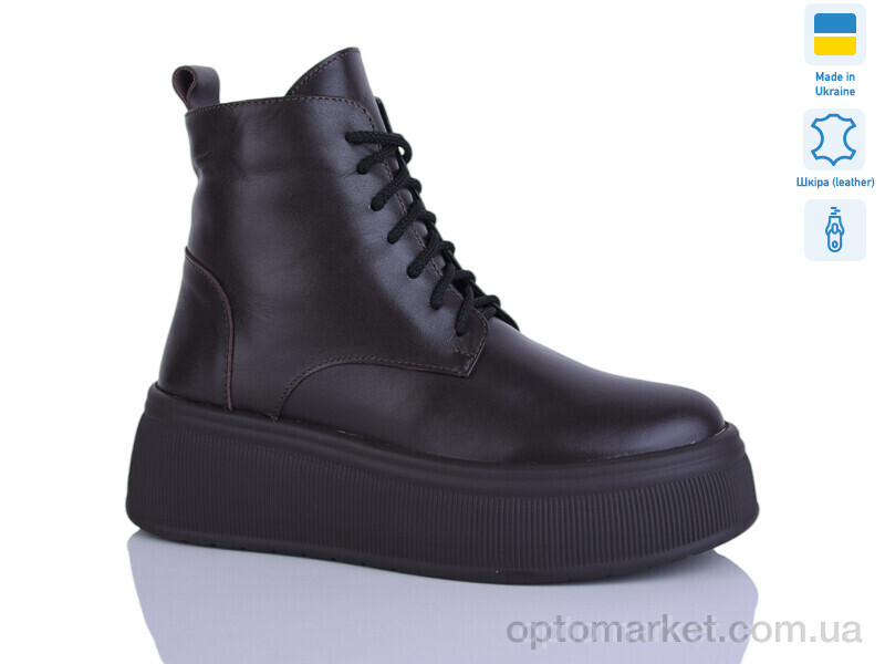 Купить Черевики жіночі 92 шокол.к. зима Sali коричневий, фото 1