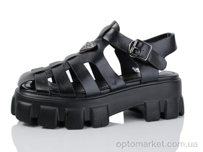 Купить Босоніжки жіночі 9207-1 Ouqidageni чорний, фото 1