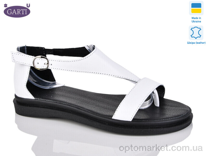 Купить Босоніжки жіночі 922 біла шкіра Garti білий, фото 1