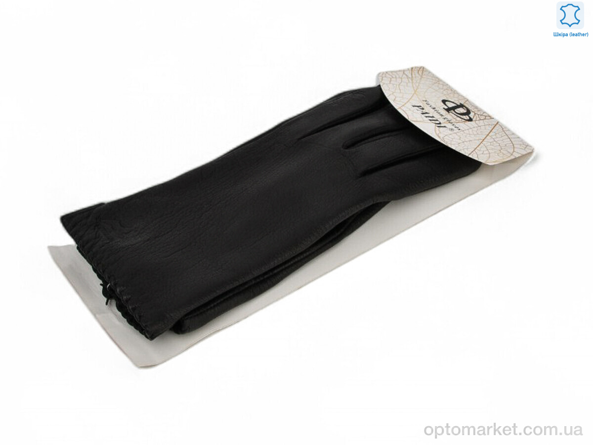 Купить Рукавички жіночі 93-1 black олень Paidi чорний, фото 1