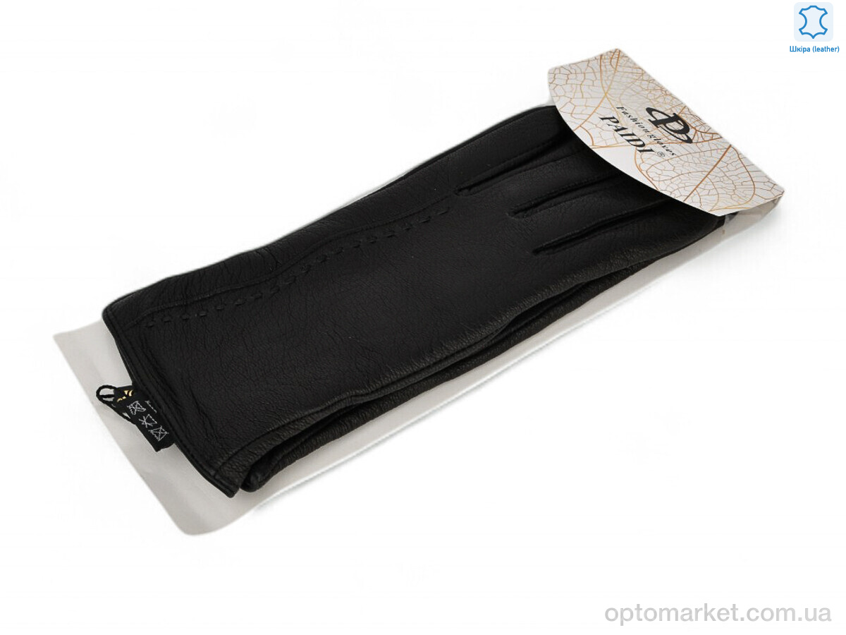 Купить Рукавички жіночі 93-5 black олень Paidi чорний, фото 1