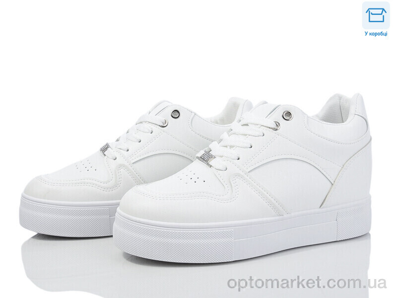 Купить Кросівки жіночі 932-2 Снікерси Hongquan білий, фото 1