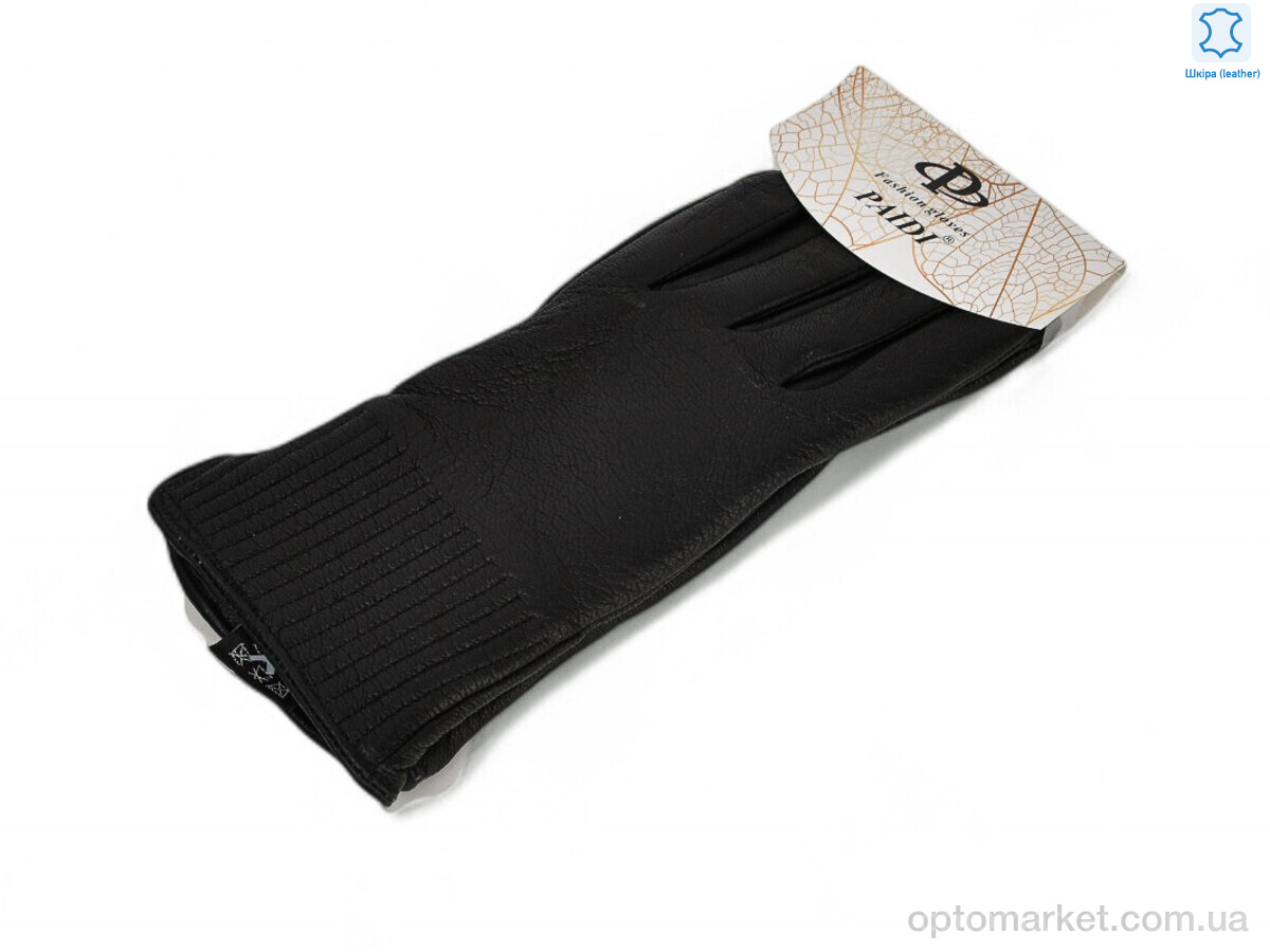 Купить Рукавички жіночі 94-3 black олень Paidi чорний, фото 1