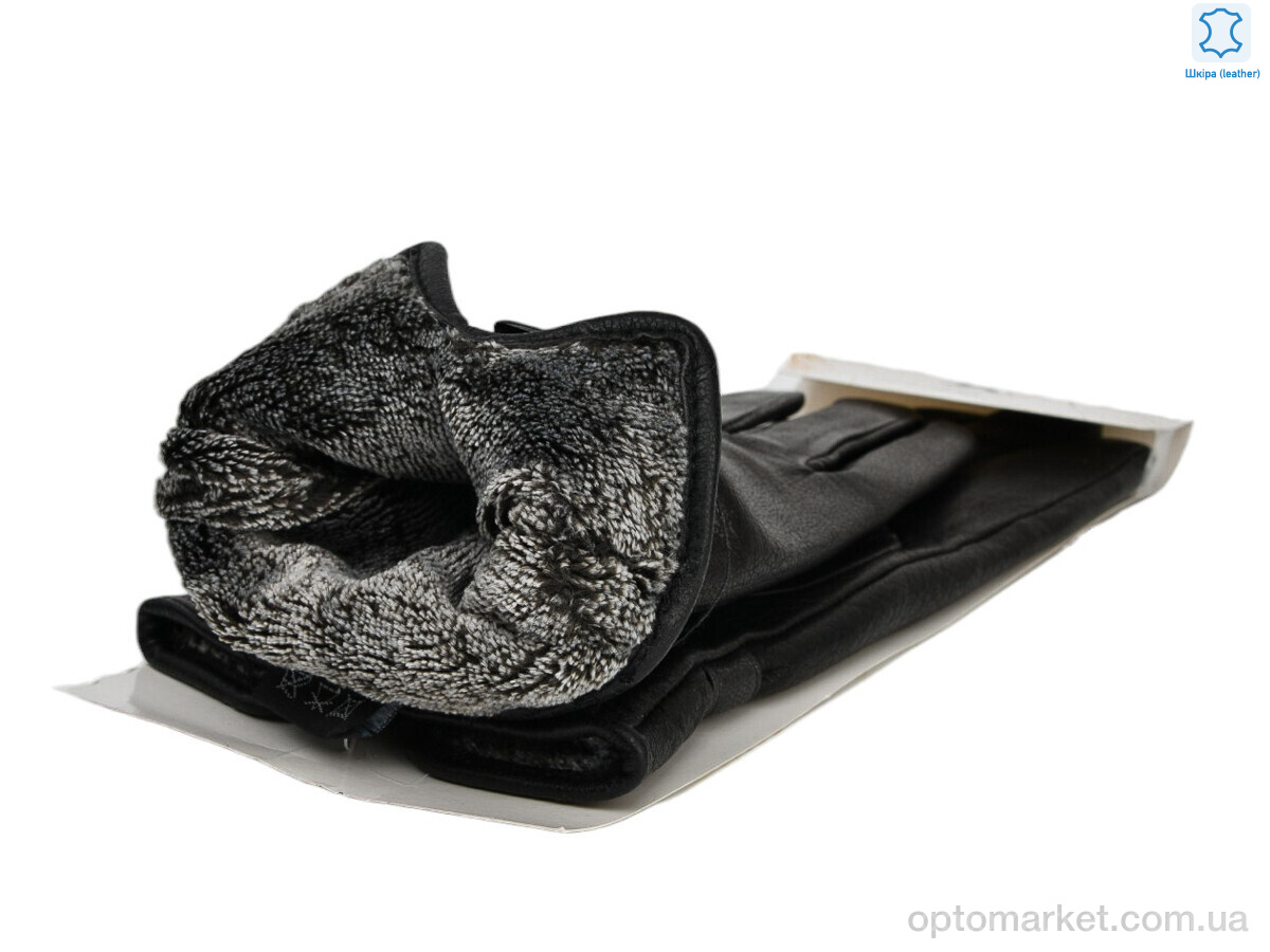 Купить Рукавички жіночі 94-3 black олень Paidi чорний, фото 2