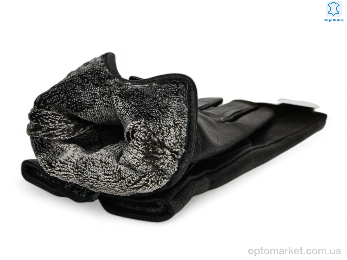 Купить Рукавички жіночі 94-4 black олень Paidi чорний, фото 2