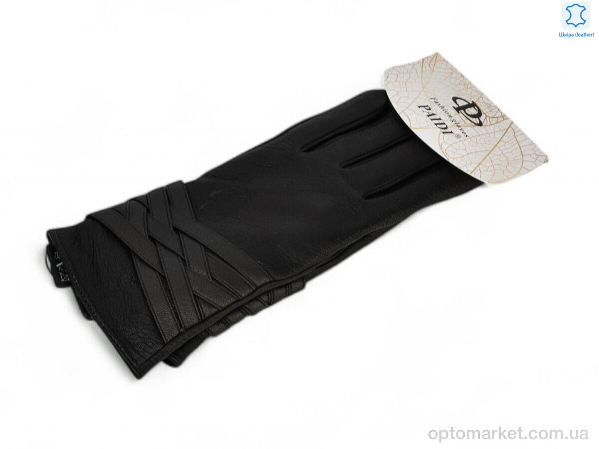 Купить Рукавички жіночі 94-5 black олень Paidi чорний, фото 1