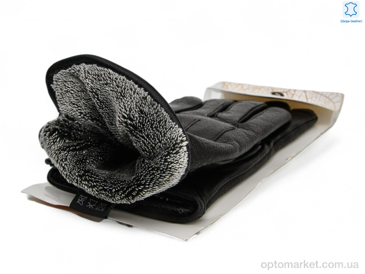 Купить Рукавички жіночі 94-6 black олень Paidi чорний, фото 2