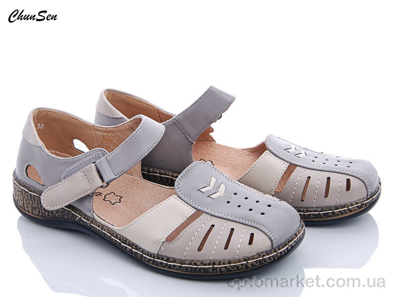 Купить Босоніжки жіночі 9516-5 Chunsen сірий, фото 1