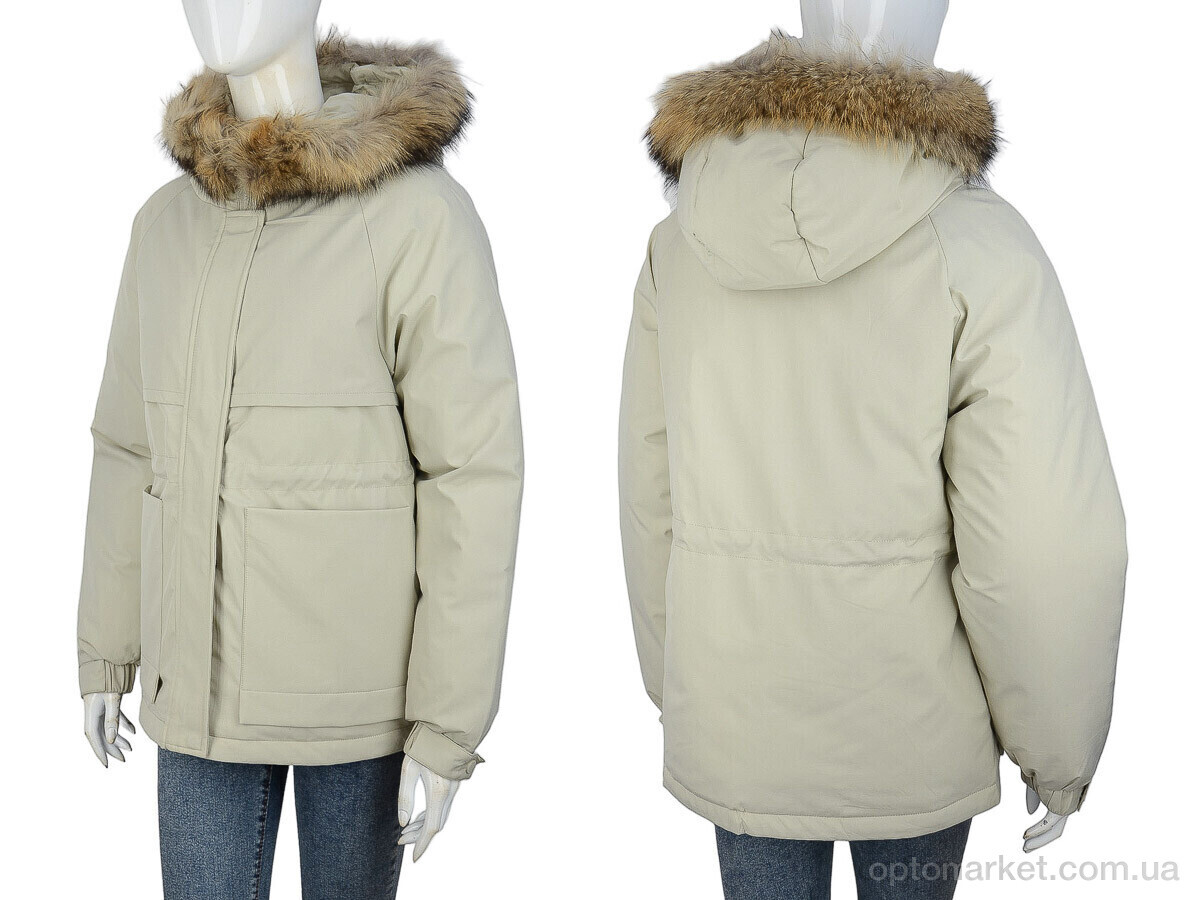 Купить Куртка жіночі 952 beige Aixiaohua бежевий, фото 3