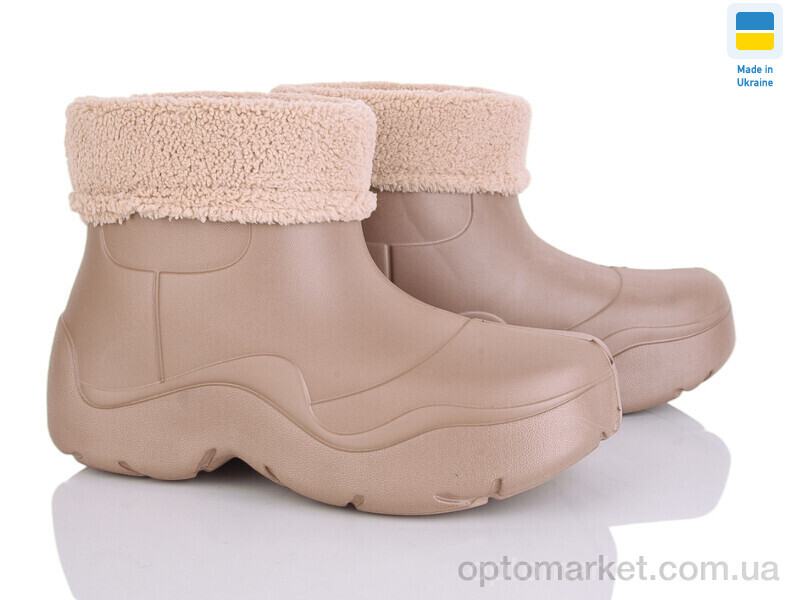 Купить Галоші жіночі 961 мокко Progress бежевий, фото 1