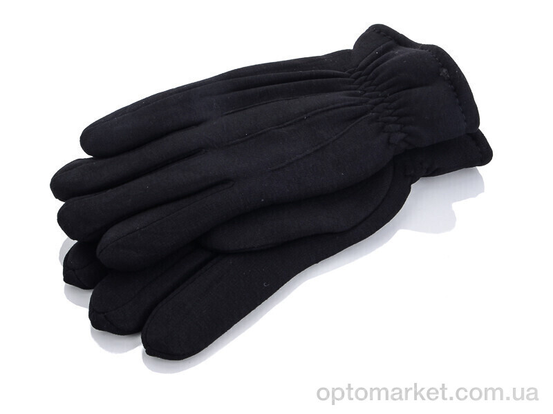 Купить Рукавички чоловічі 961 трикотаж хутро Pitdards чорний, фото 1