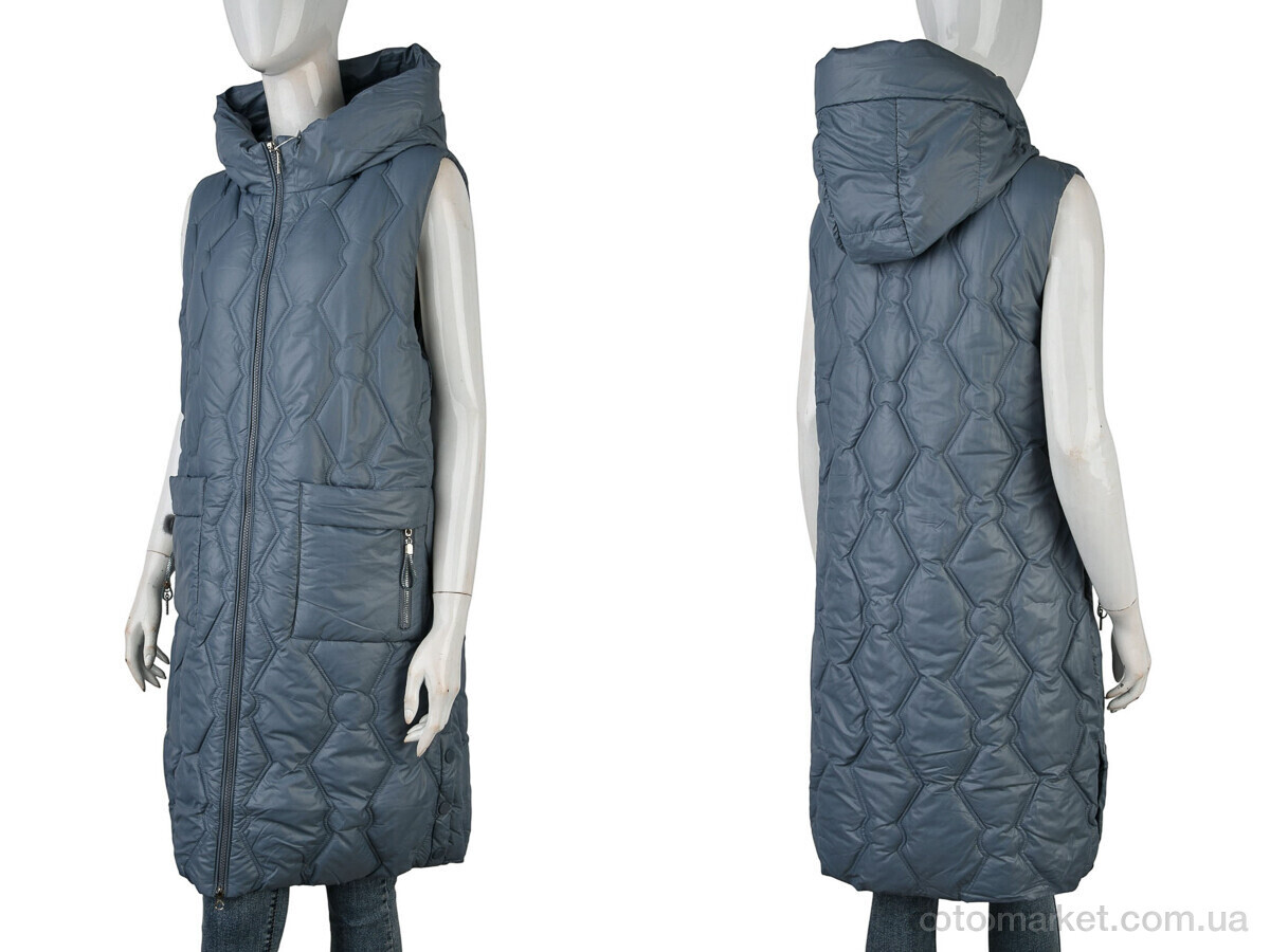 Купить Жилетка жіночі 965 (12116) grey MingXiuMeiJili сірий, фото 3