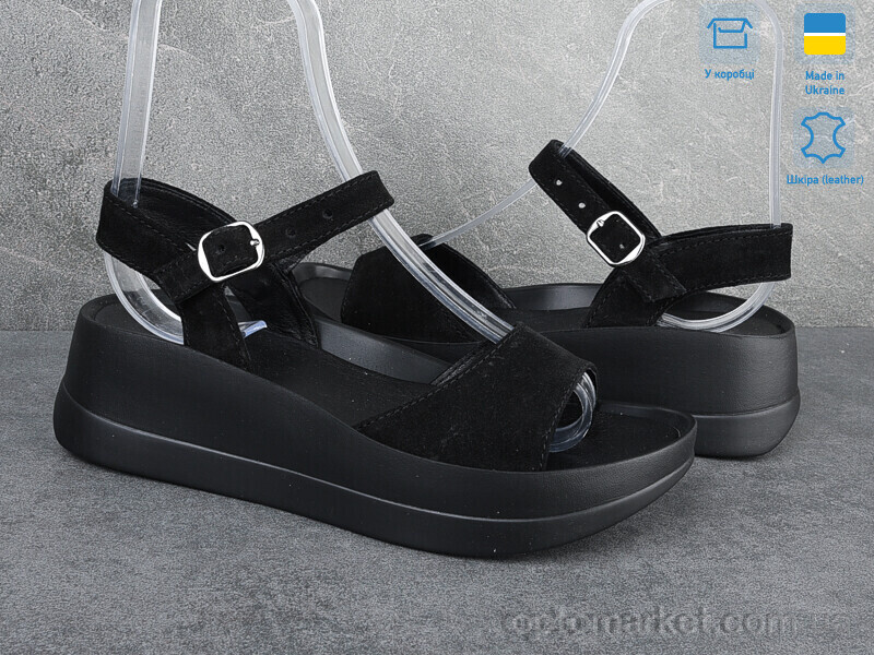 Купить Босоніжки жіночі 9652-1 Ailinda чорний, фото 2