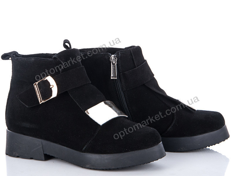Купить Ботинки женские 969 ЗАМША ny G&M черный, фото 1