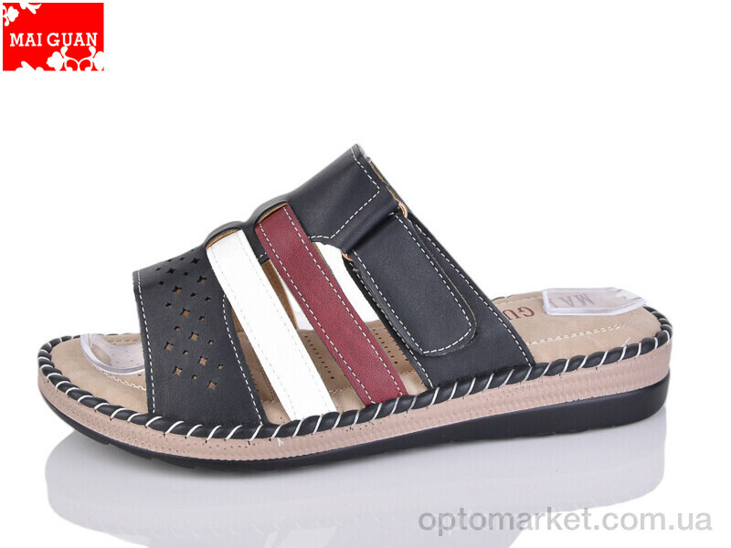 Купить Шльопанці жіночі 971-1 Maiguan чорний, фото 1