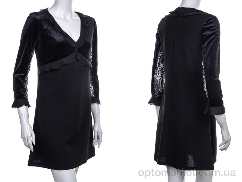 Купить Сукня жіночі 973 black Vande Grouff чорний, фото 3