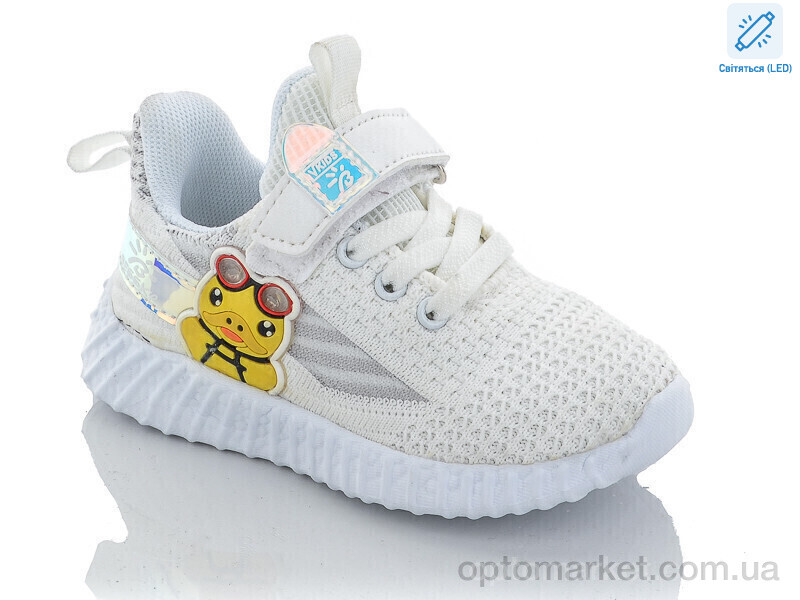 Купить Кросівки дитячі 9731-4 LED піна Bessky білий, фото 1