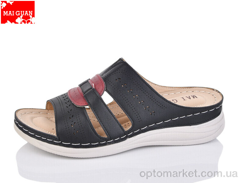 Купить Шльопанці жіночі 975-1 Maiguan чорний, фото 1