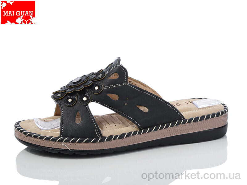 Купить Шльопанці жіночі 981-1 Maiguan чорний, фото 1