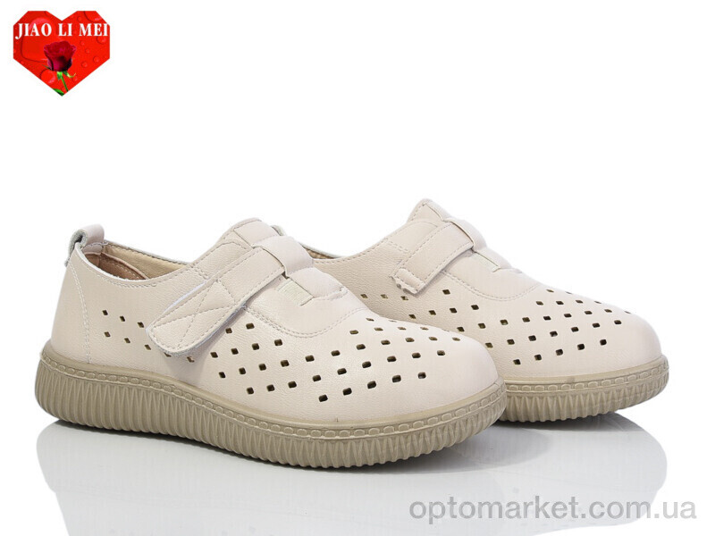Купить Туфлі жіночі 982 Jiao Li Mei бежевий, фото 1