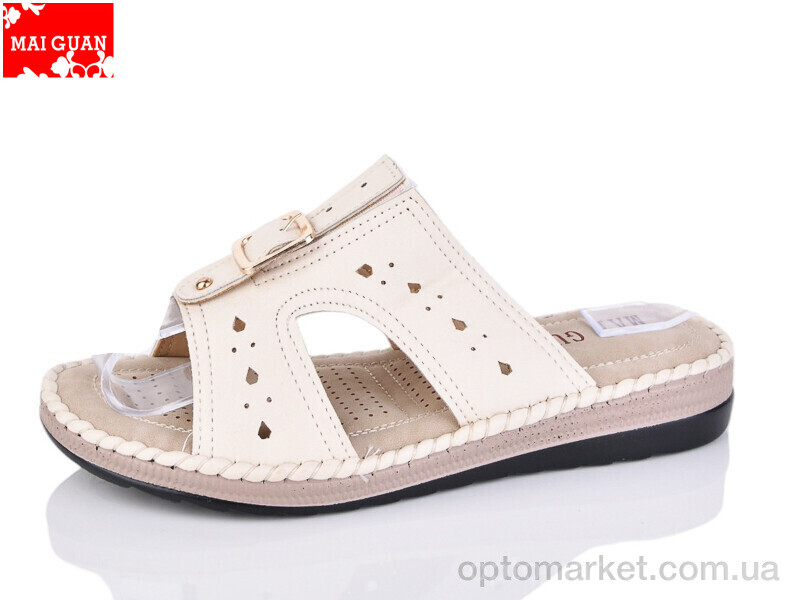 Купить Шльопанці жіночі 983-2 Maiguan бежевий, фото 1