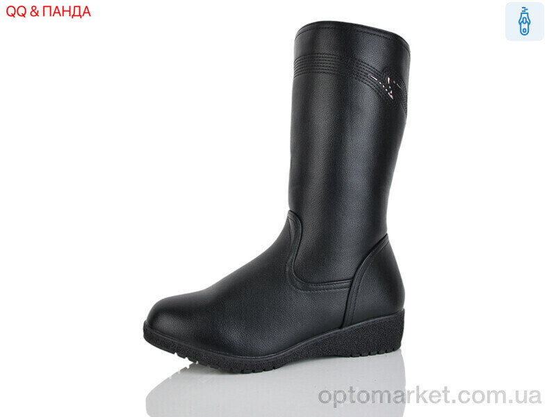 Купить Чоботи жіночі 984-9 QQ&Панда чорний, фото 1