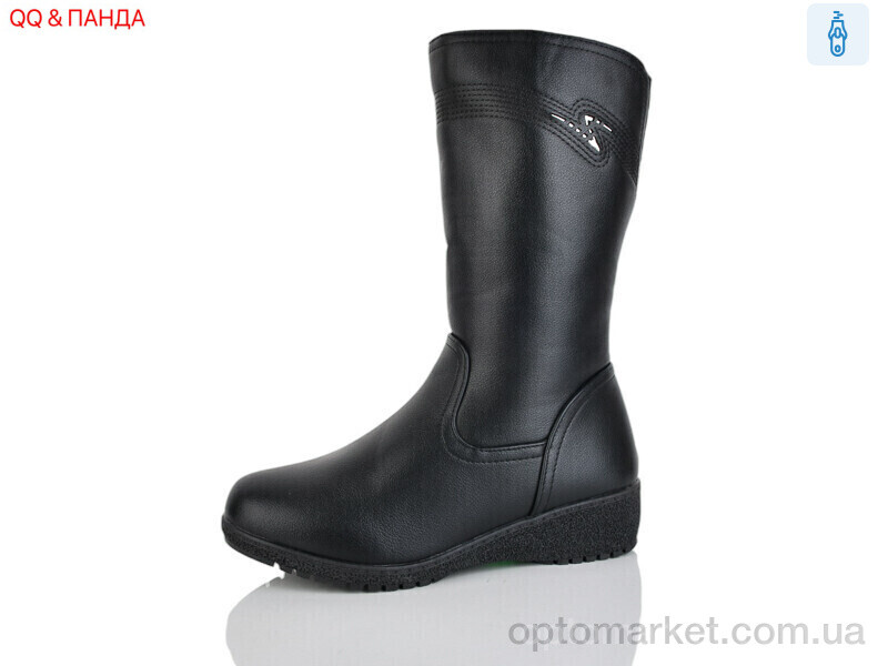 Купить Чоботи жіночі 984 QQ&Панда чорний, фото 1