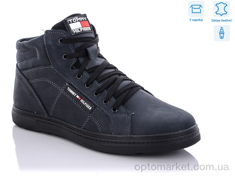 Купить Черевики чоловічі 989-31 T.mmy h.lfiger синій, фото 2