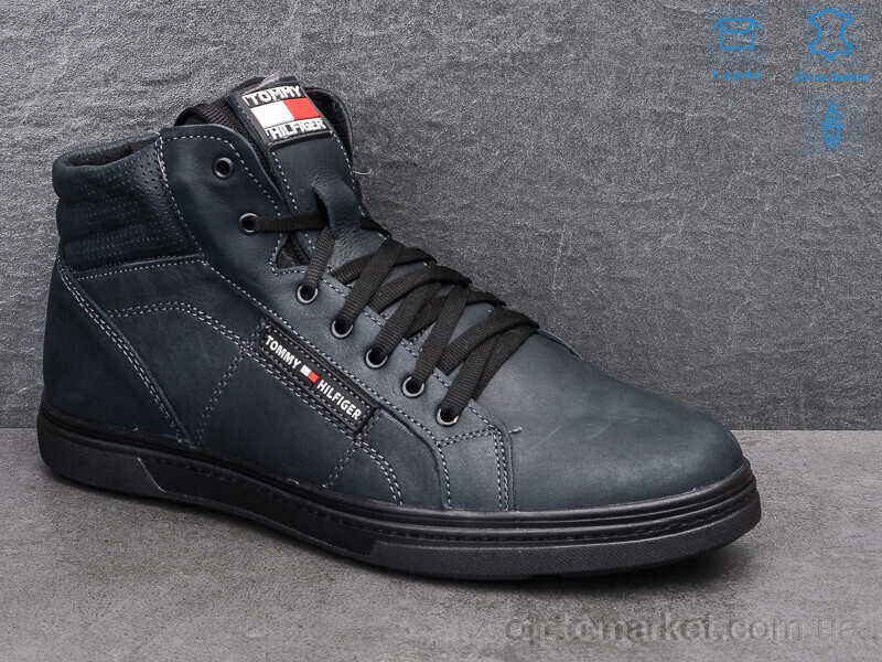 Купить Черевики чоловічі 989-31 T.mmy h.lfiger синій, фото 3