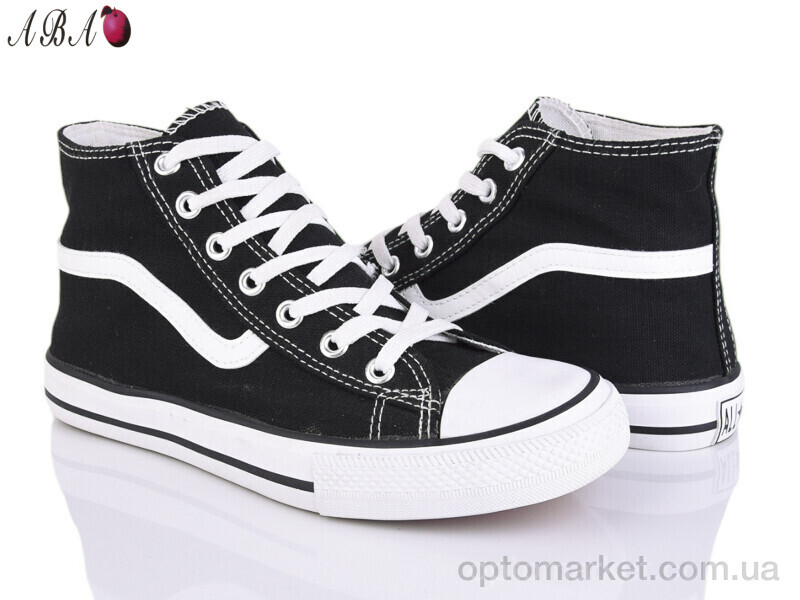 Купить Кеди жіночі 99-2-1 Aba чорний, фото 1