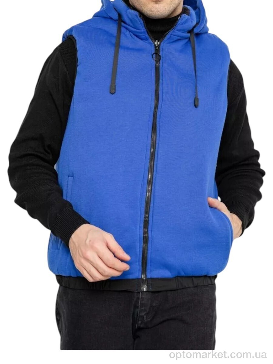 Купить Жилетка чоловічі 99002 чорно-синій Massmag чорний, фото 4