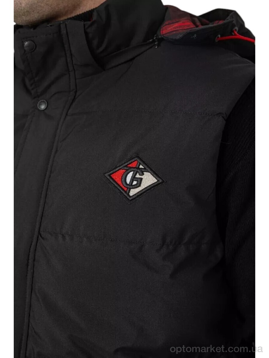 Купить Жилетка чоловічі 99007 чорний Massmag чорний, фото 4