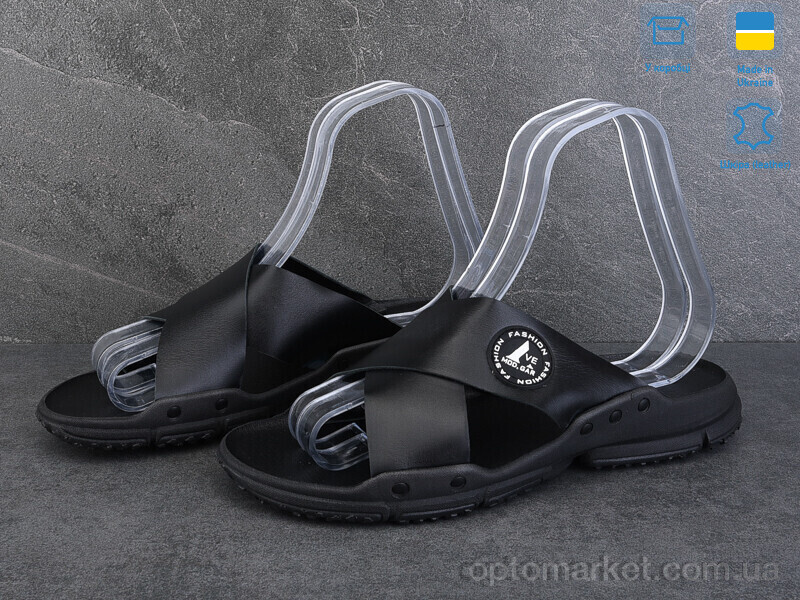 Купить Шльопанці чоловічі 9935-2 Ailinda чорний, фото 2