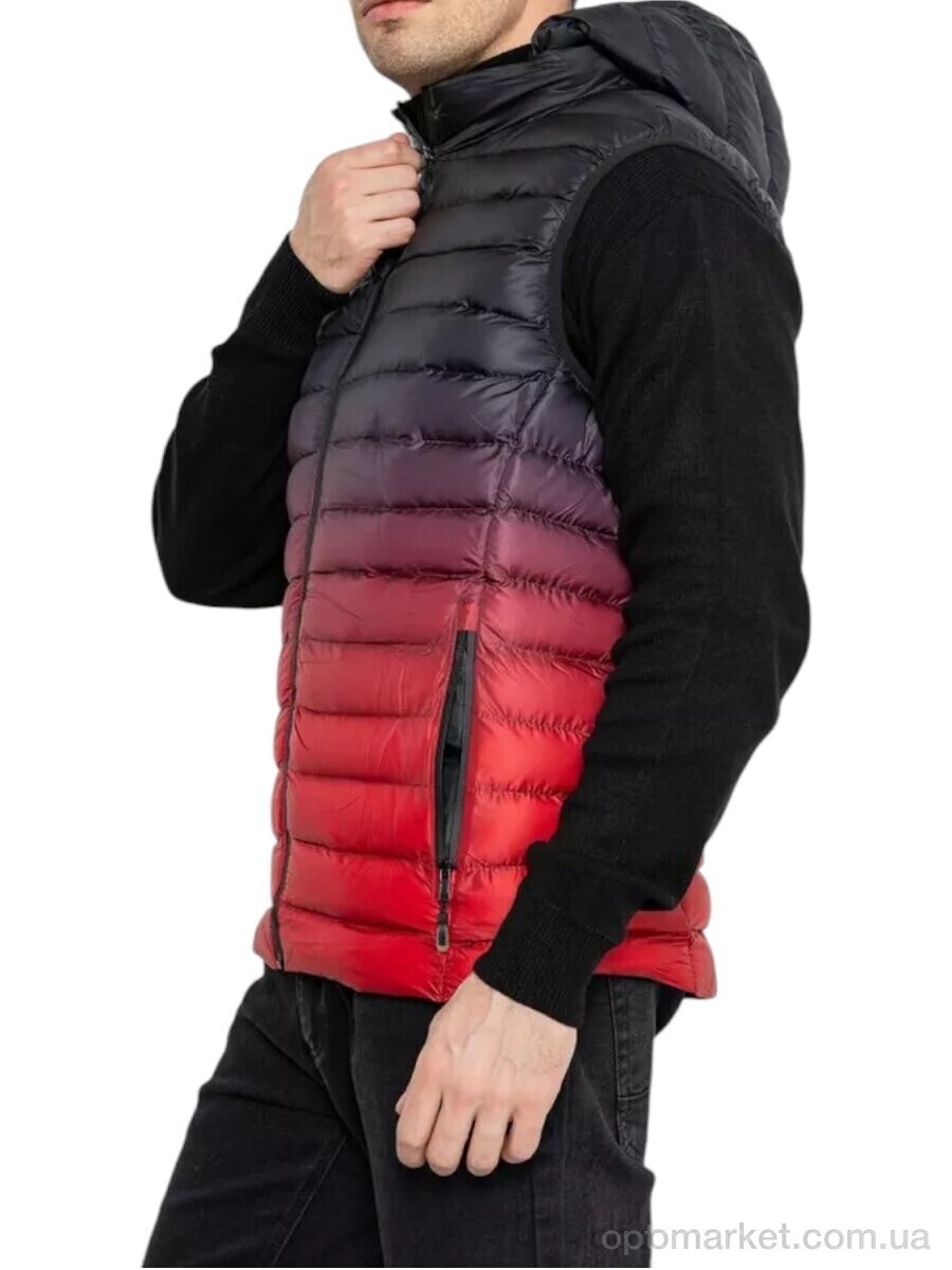 Купить Жилетка чоловічі 999 чорно-червоний Massmag чорний, фото 2