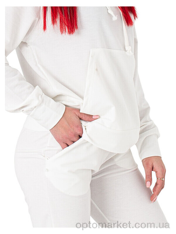 Купить Спортивний костюм жіночі 9991-10 Massmag білий, фото 5