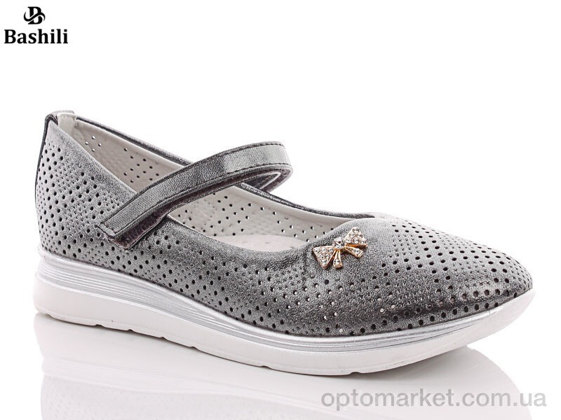 Купить Туфлі дитячі 9G196-1 Башили графіт, фото 1