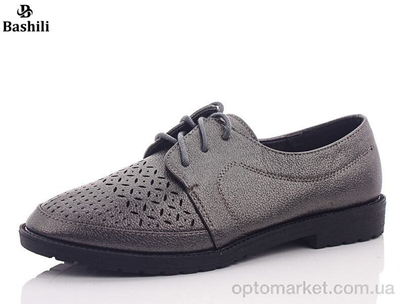 Купить Туфлі жіночі 9YJ195-1 Башили графіт, фото 1