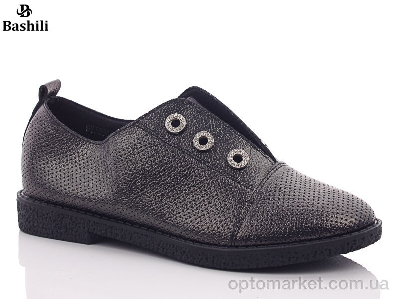 Купить Туфлі жіночі 9YJ208-1 Башили графіт, фото 1
