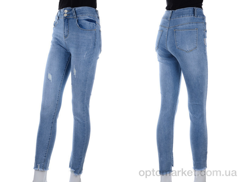 Купить Брюки женские DT617 blue New jeans голубой, фото 3