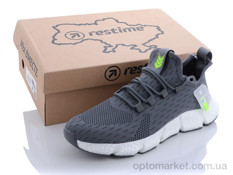 Купить Кроссовки мужчины JML21678 grey-white Restime серый, фото 1