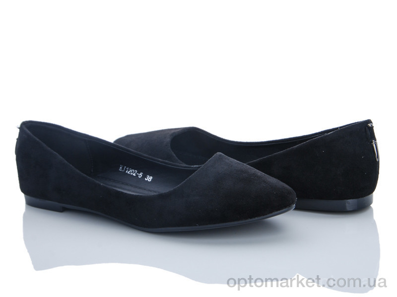 Купить Балетки женские KJ1202-5 QQ shoes черный, фото 1